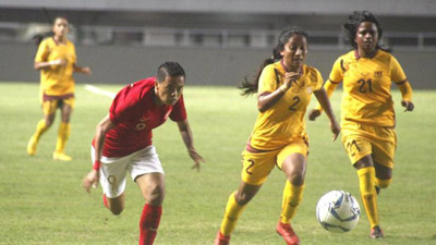 Timnas Putri Indonesia Pesta Gol Saat Hadapi Sri Lanka